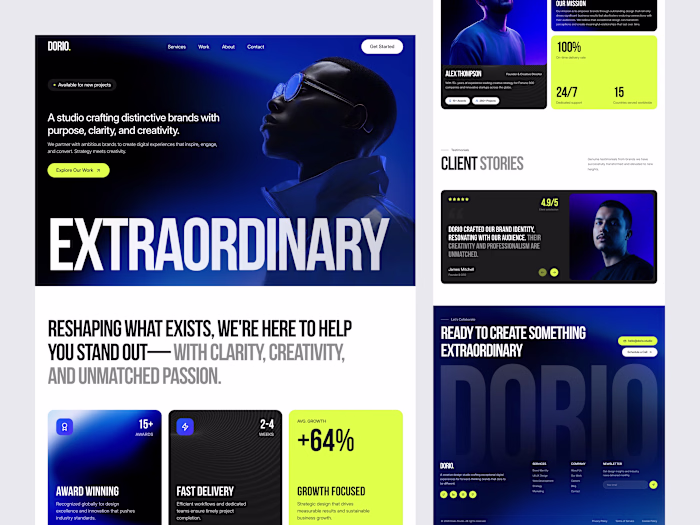 Creative Agency Landing Page Design
Share