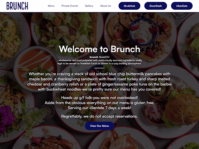 BRUNCH Website Design