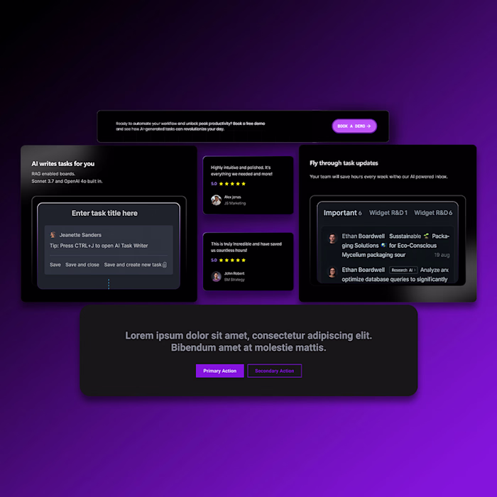 Future focused 🤖 This project was designed around a simple ...