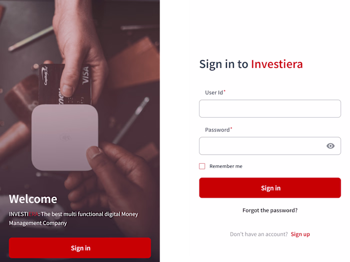 Investiera (Banking mobile app)