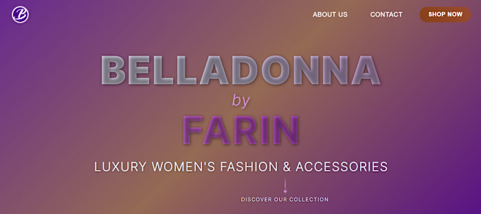 A luxury e-commerce website for