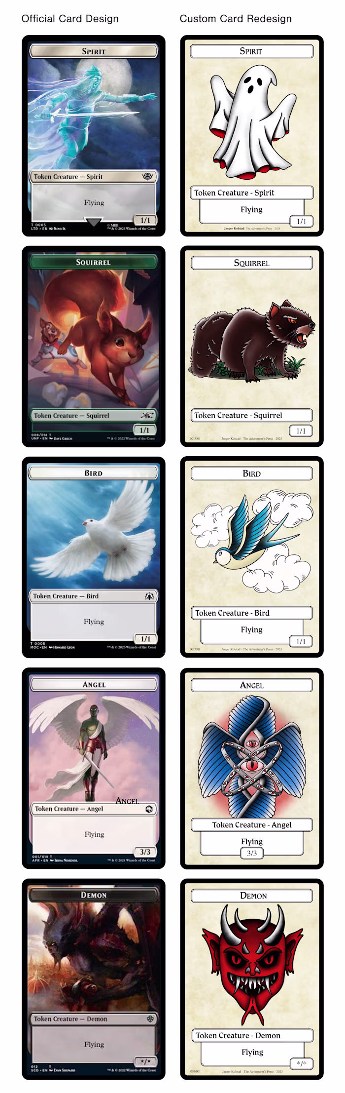 MTG Token Card Illustration