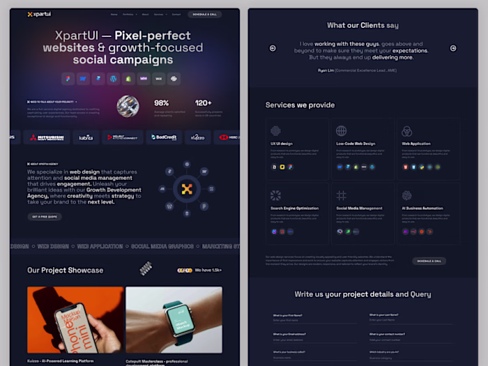 Website design and development agency
