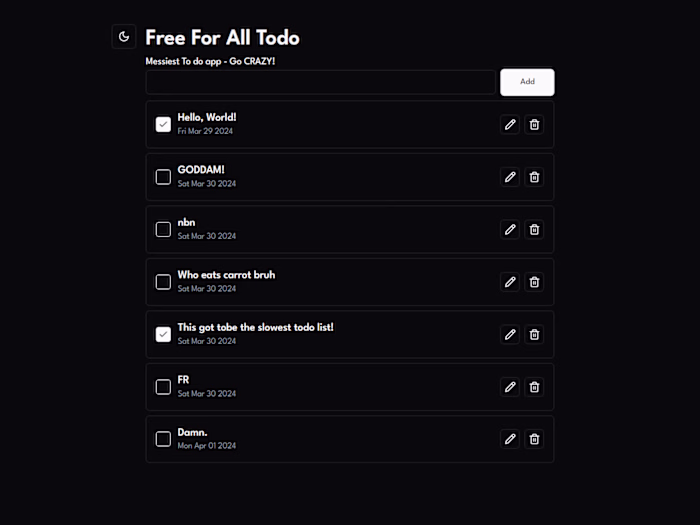 Free-for-All ToDo