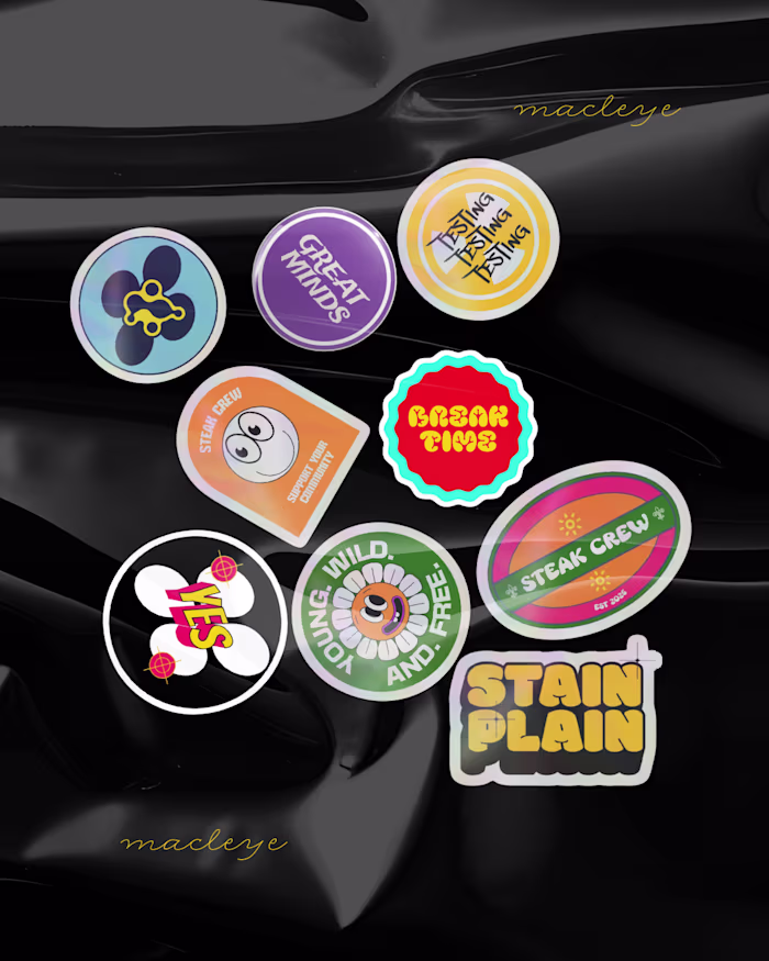 Sticker Collection for Steak Crew