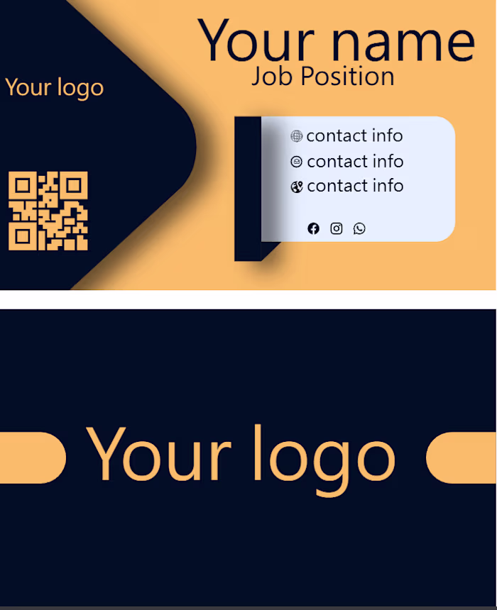 Designed a sleek, modern, double-sided