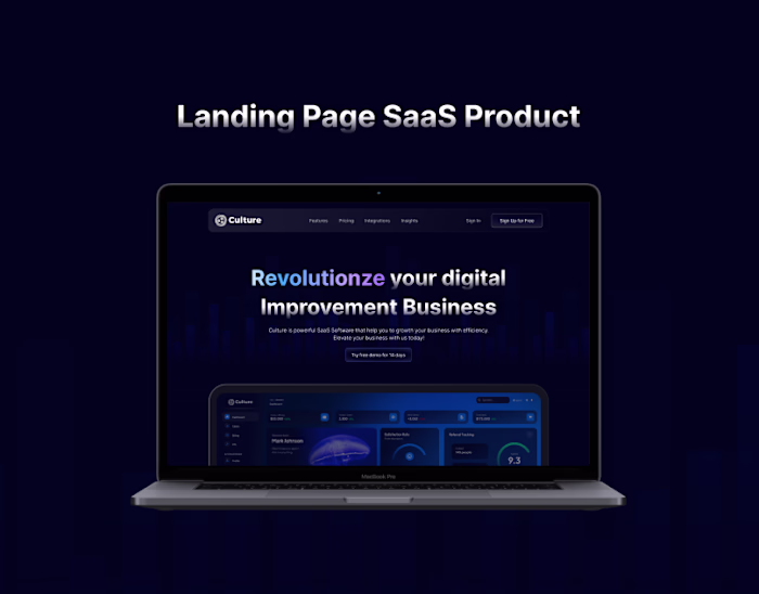 Landing Page SaaS Product