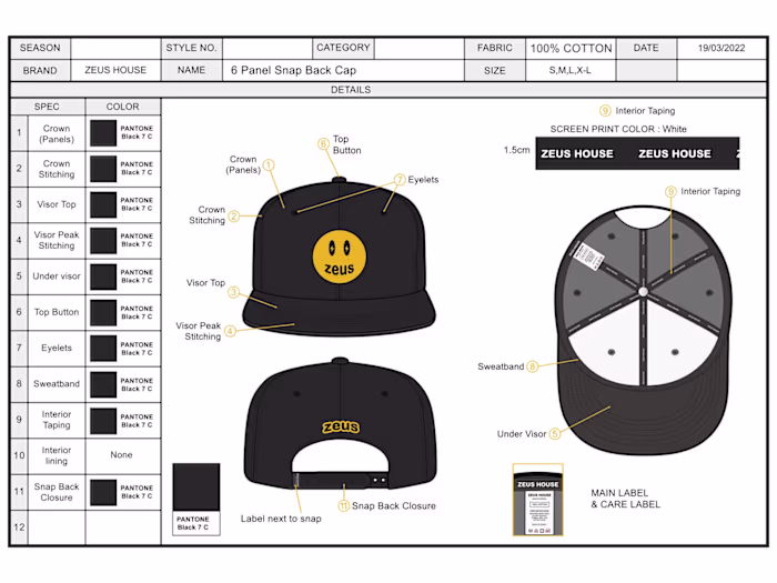 Snapback CAD Design