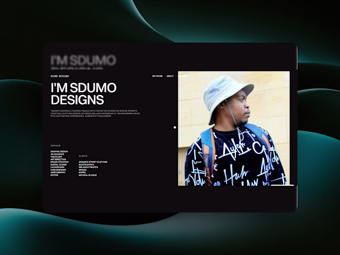 SDUMO DESIGNS PORTFOLIO WEBSITE