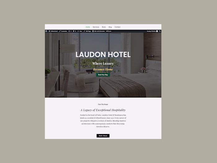 Designed and built the website