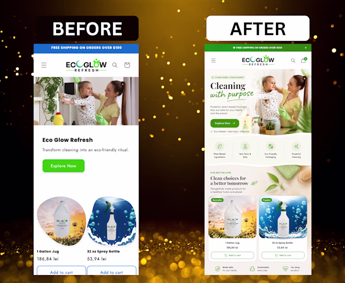 Most ecommerce brands sell products.
The