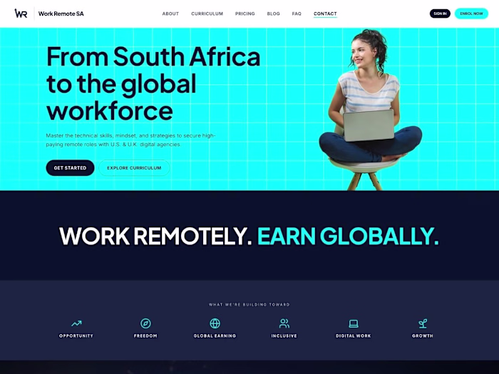 Work Remote SA | Custom learning platform