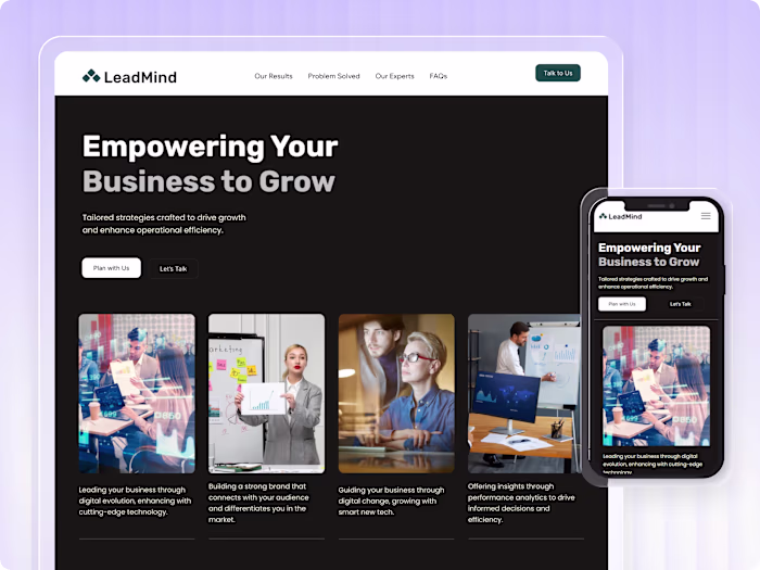 LeadMind is a custom, clean,