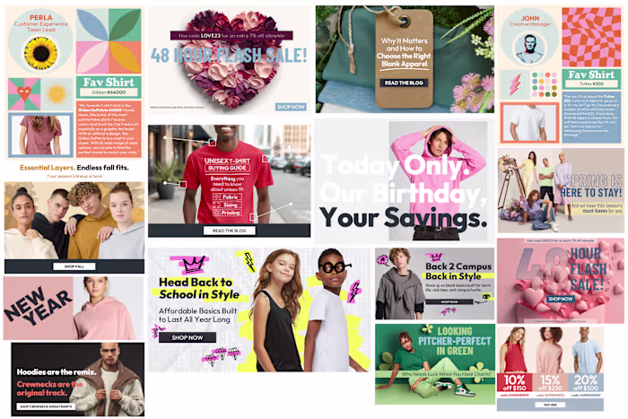 Various Ecommerce Paid Social/Emails