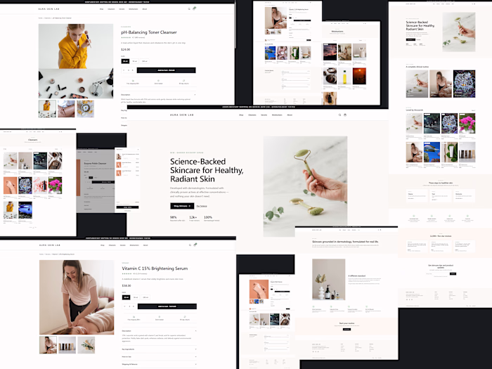 Premium Shopify Skincare Ecommerce Store