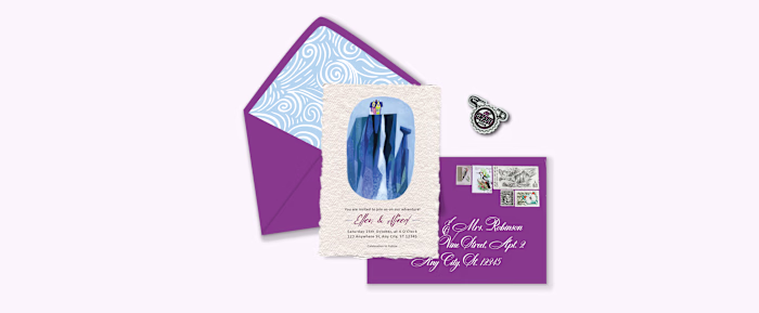 "Up" Disney Movie-Inspired Wedding Stationery Design Theme