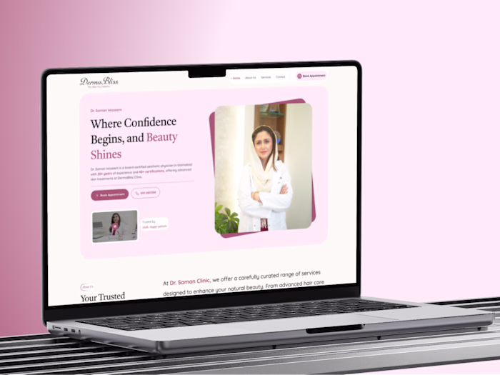 Aesthetic Clinic Website Design / Healthcare UI Website Design