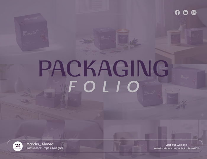 Packaging folio for candle box