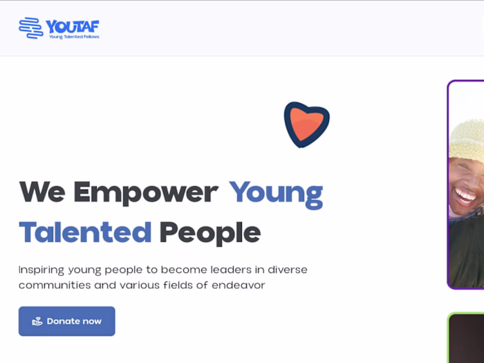Youtaf website UI design