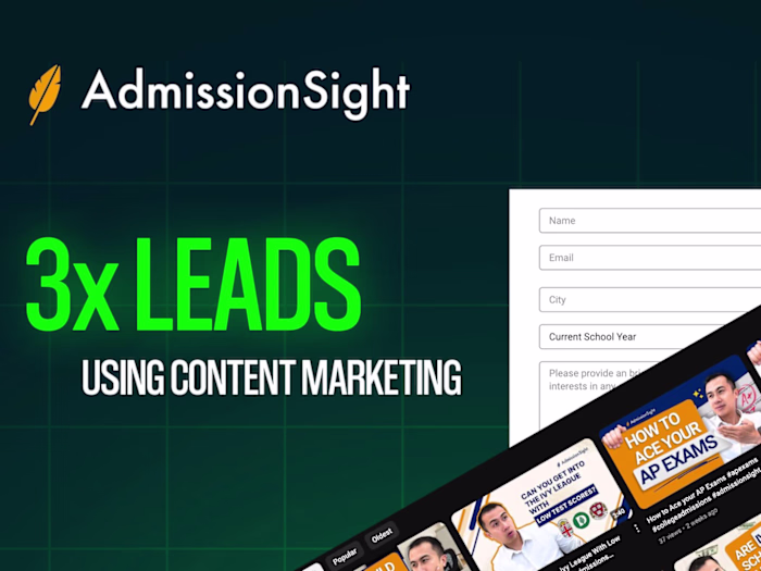 Revamping Admission Sight’s Social Media for Record Leads
