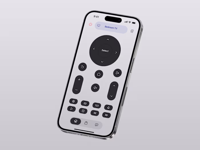 Samsung TV Remote Control App Design