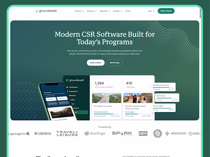 Groundswell: A Webflow revamp the marketing team can run