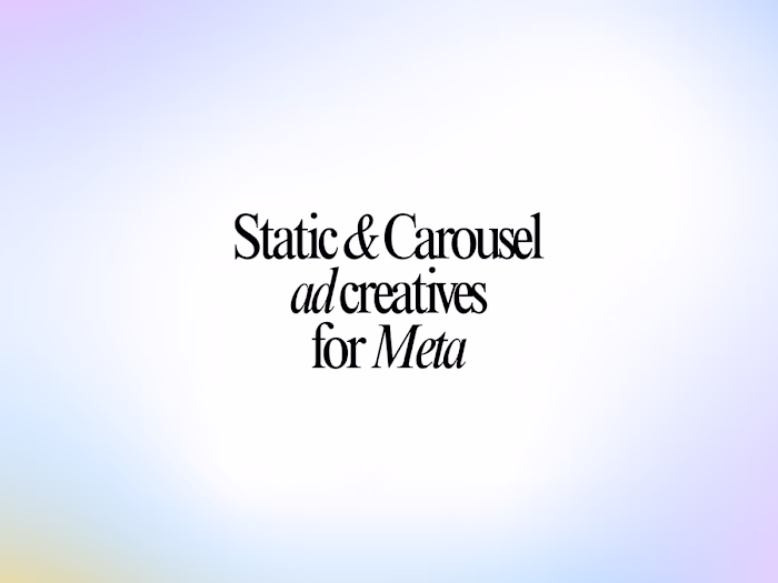 Static Meta ad creatives