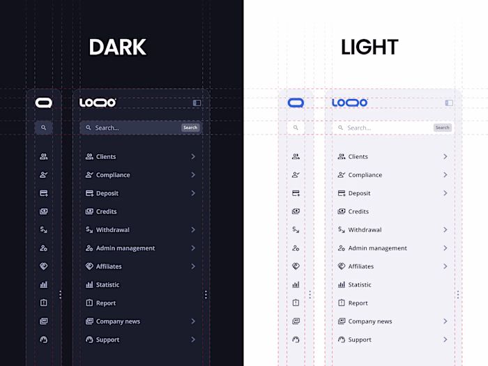 Sidebar menu