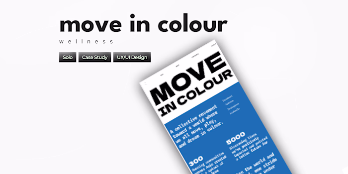 Solo | Case Study | UI/UX | Move in Colour