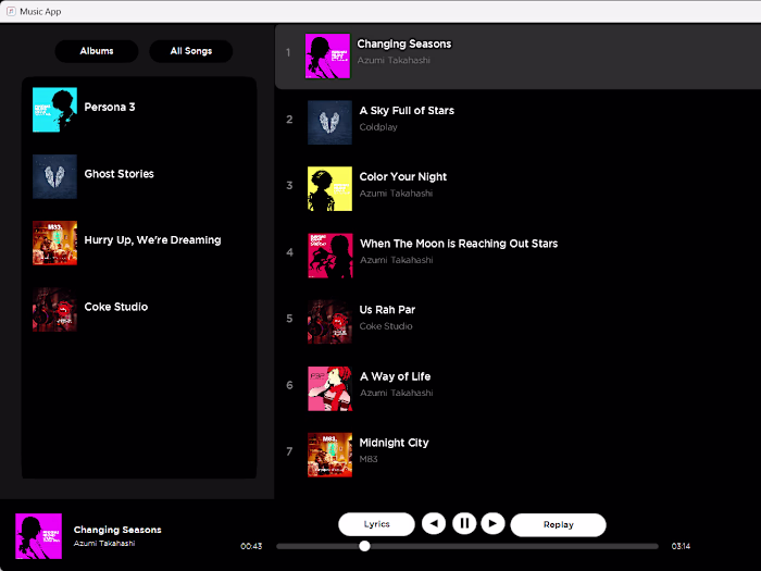 Spotify Clone using JavaFx