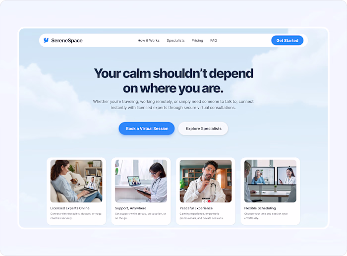Serenespace, a Virtual Wellness Consultation Service