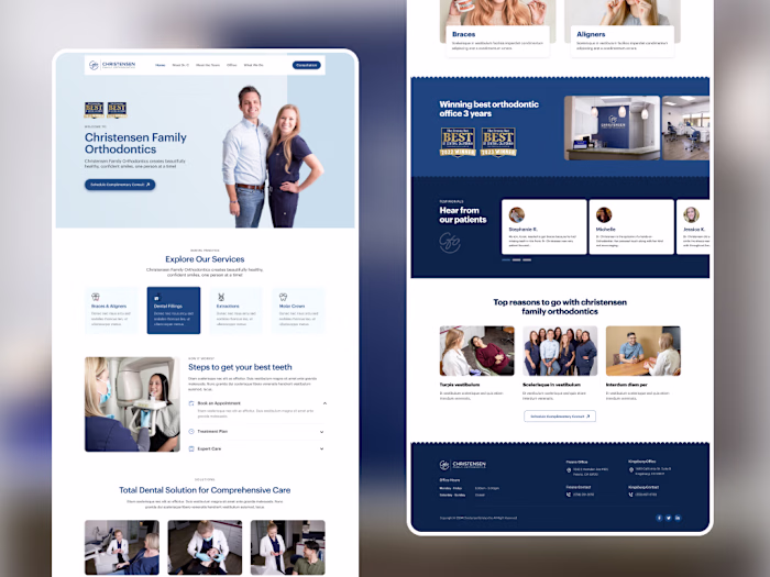 Designed and developed a responsive Webflow website with a m...