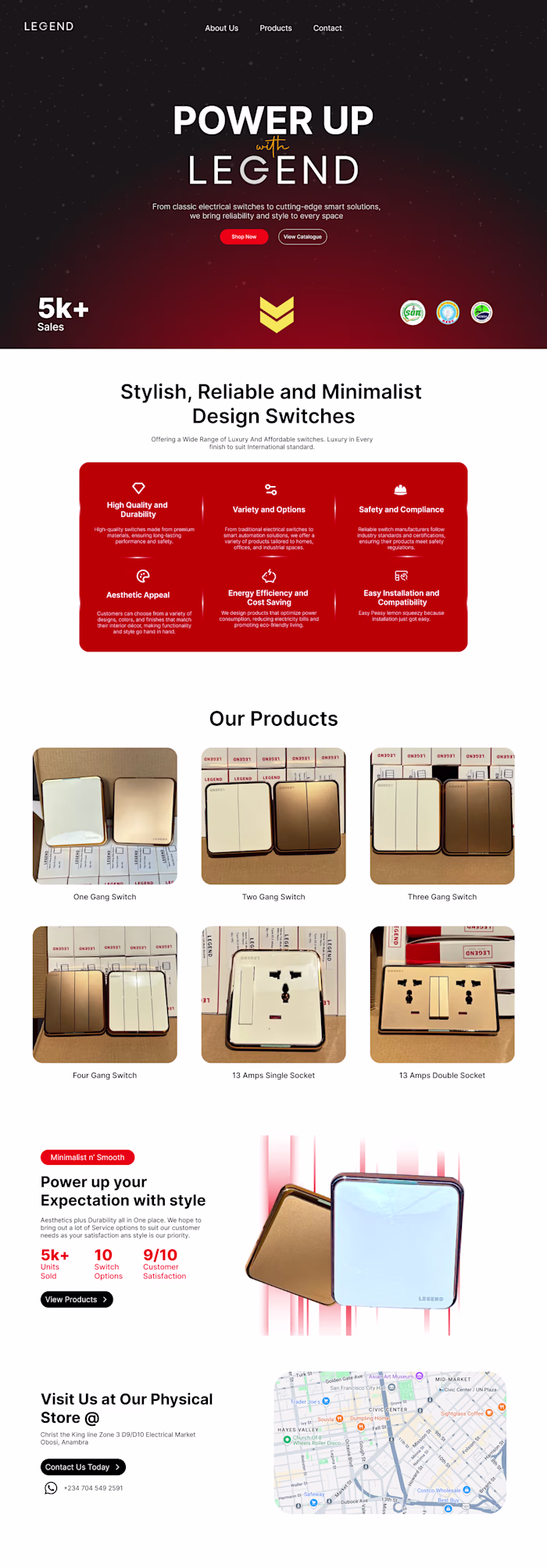 Switch Landing Page