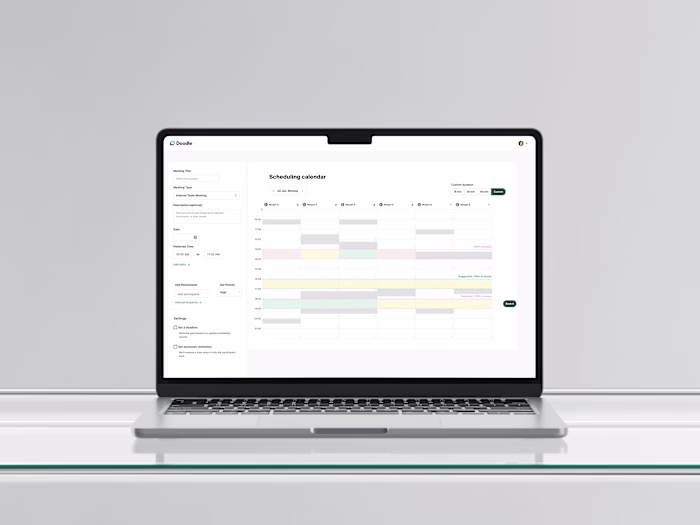 Enterprise Scheduling Framework Design for Doodle