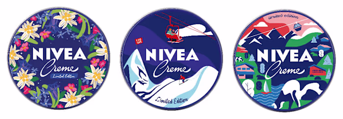 Swiss-Inspired Illustrations for Nivea’s 100-Year Anniversary