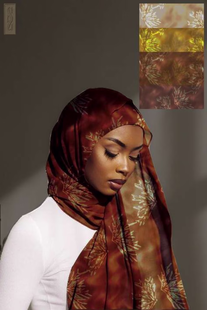 print design hijab