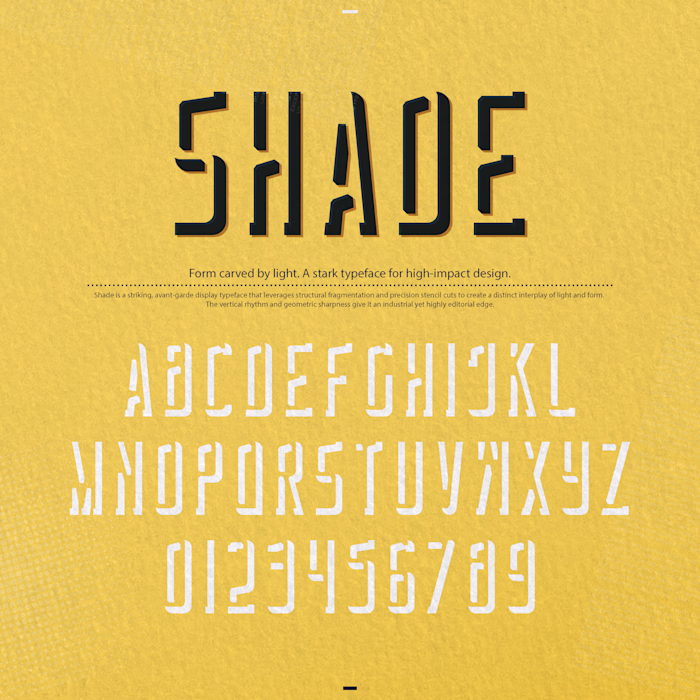 "Shade" is a striking, avant-garde