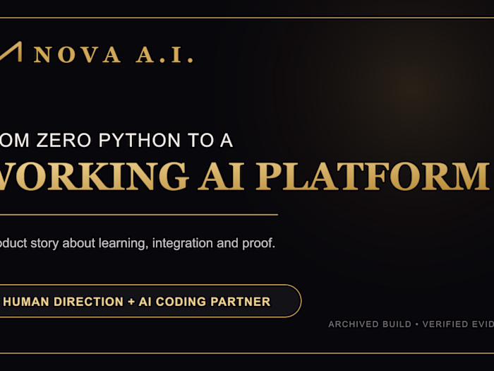 How I Built Nova: A Proof-Chain Workflow for Complex AI Systems