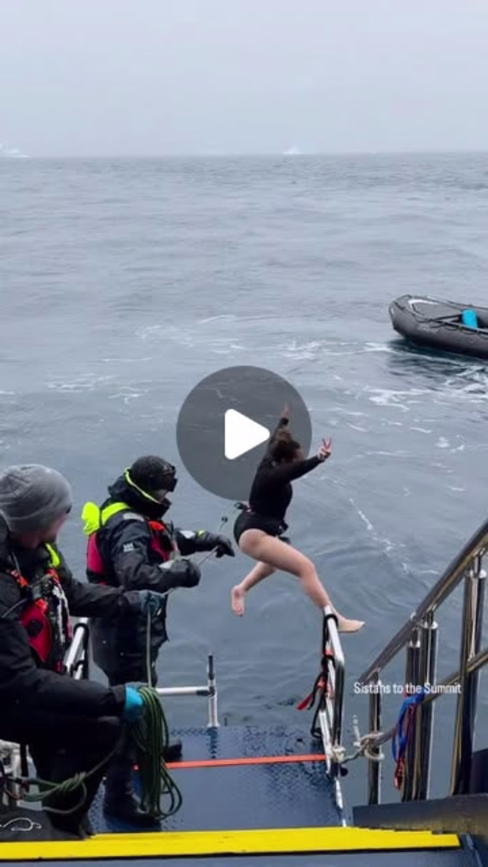 Antarctic Polar Plunge Challenge with Sistahs