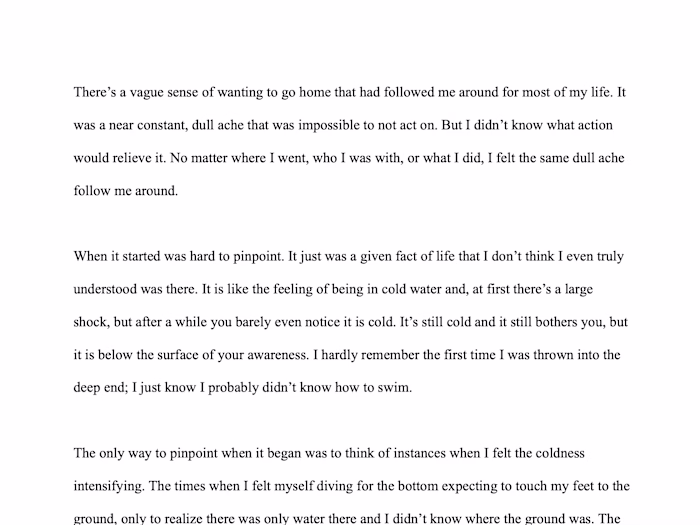 Creative Nonfiction Story