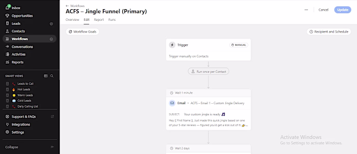 Close CRM Automated Email Funnel Setup I built a complete au...