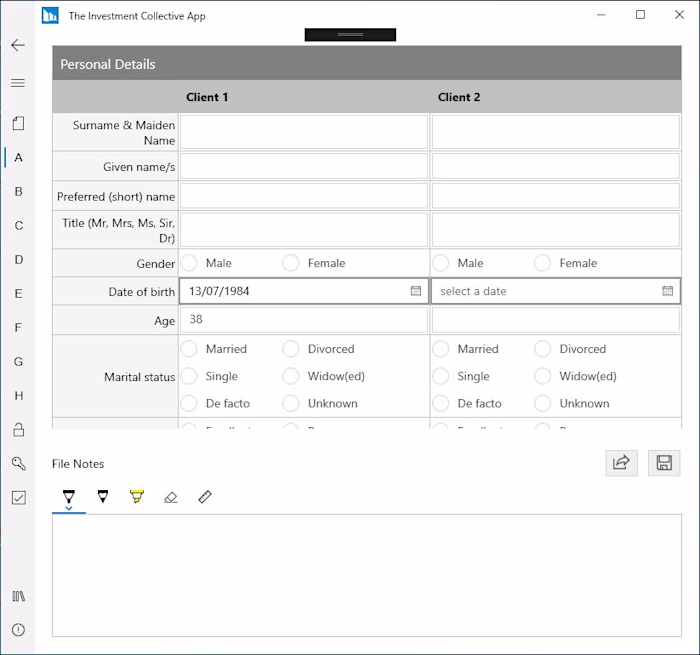 Microsoft Surface Finacial Mobile Tablet App Development