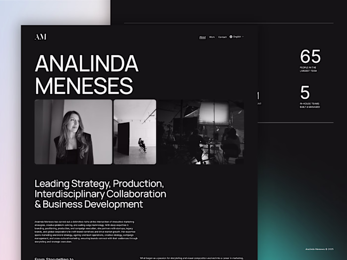 Marketing strategist portfolio website | Squarespace