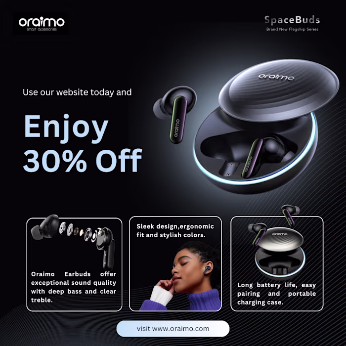 Oraimo SpaceBuds Poster Design - Unofficial promo