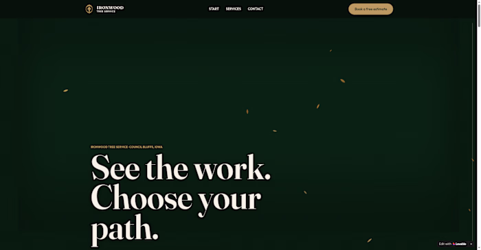 Booked by Ironwood — Tree Service Booking Platform