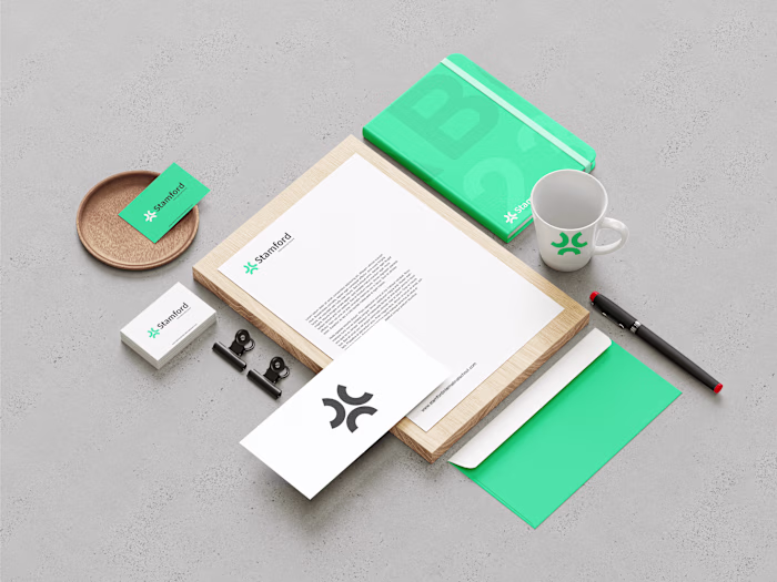 Stamford International school brand identity design