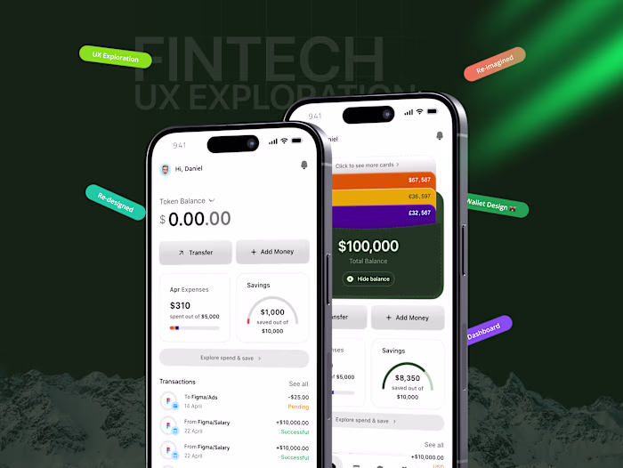Designing a Smarter Fintech Dashboard - UX Exploration