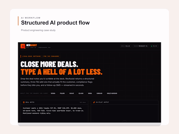 RevAssist — AI Workflow Interface for Structured Review