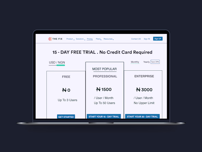 Web Application: UI Design