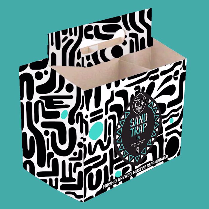 254 Brewing Co 6-Pack Package Design